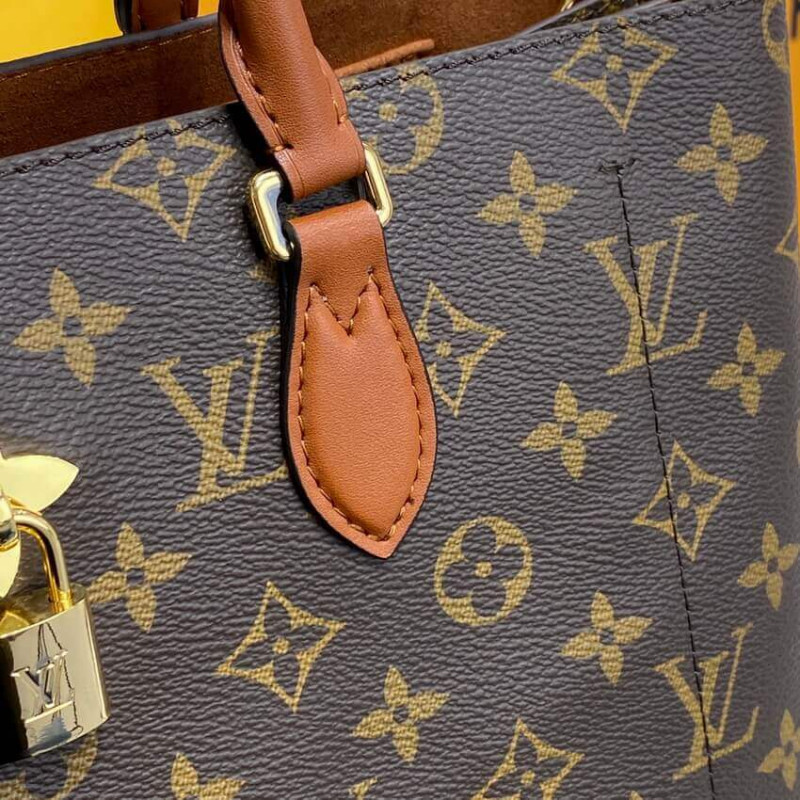 Wholesale Luxury Louis Vuitton Monogram Canvas Flower Tote M43770 Caramel - Image 9