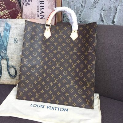 Wholesale Luxury Louis Vuitton Monogram Canvas Sac Plat Tote Bag M51140