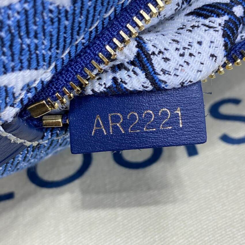 Wholesale Luxury Louis Vuitton Monogram Denim Loop Bag M81166 Blue - Image 18