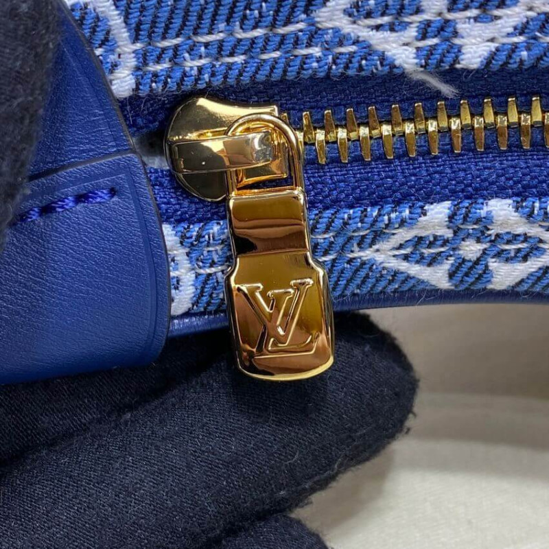 Wholesale Luxury Louis Vuitton Monogram Denim Loop Bag M81166 Blue - Image 21