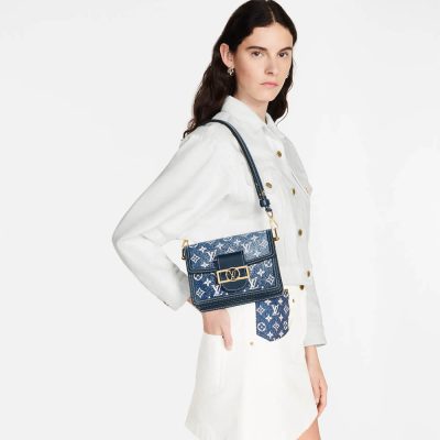 Alternative view of Wholesale Luxury Louis Vuitton Monogram Denim Mini Dauphine M59716