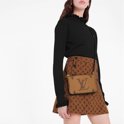 Alternative view of Wholesale Luxury Louis Vuitton Monogram Double Zip Pochette M69203