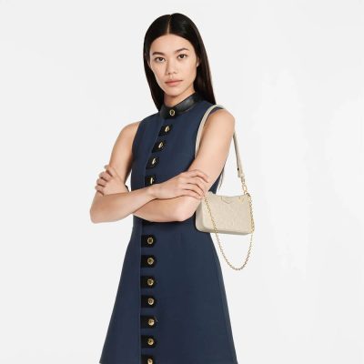 Alternative view of Wholesale Luxury Louis Vuitton Monogram Empreinte Easy Pouch On Strap M81066 Creme Aaa