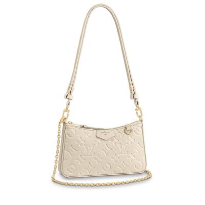 Wholesale Luxury Louis Vuitton Monogram Empreinte Easy Pouch On Strap M81066 Creme Aaa