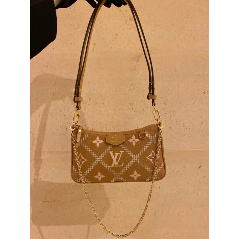 Wholesale Luxury Louis Vuitton Monogram Empreinte Easy Pouch On Strap M81137 Arizona Beige - Image 4