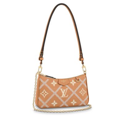 Wholesale Luxury Louis Vuitton Monogram Empreinte Easy Pouch On Strap M81137 Arizona Beige