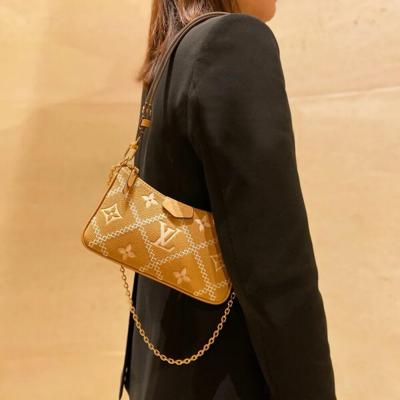 Wholesale Luxury Louis Vuitton Monogram Empreinte Easy Pouch On Strap M81137 Arizona Beige - Image 7