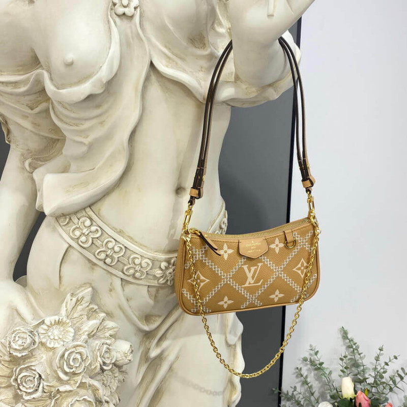 Wholesale Luxury Louis Vuitton Monogram Empreinte Easy Pouch On Strap M81137 Arizona Beige - Image 8