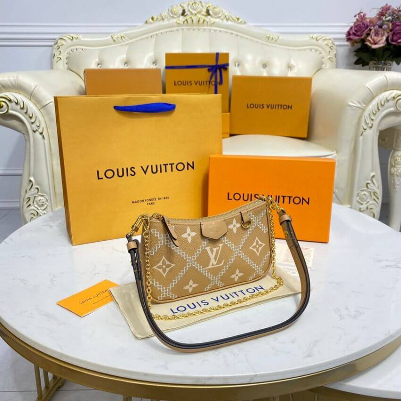 Wholesale Luxury Louis Vuitton Monogram Empreinte Easy Pouch On Strap M81137 Arizona Beige - Image 10