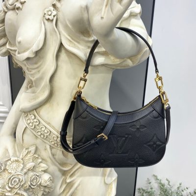 Alternative view of Wholesale Luxury Louis Vuitton Monogram Empreinte Leather Bagatelle M46002 Black