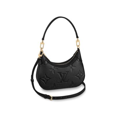 Wholesale Luxury Louis Vuitton Monogram Empreinte Leather Bagatelle M46002 Black