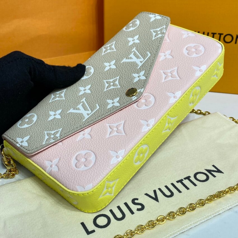 Wholesale Luxury Louis Vuitton Monogram Empreinte Leather Felicie Pochette M81359 - Image 8