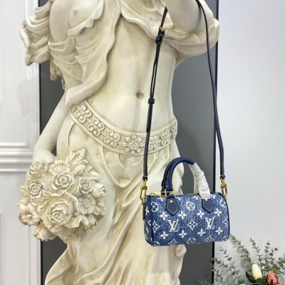 Alternative view of Wholesale Luxury Louis Vuitton Monogram Jacquard Denim Nano Speedy M81168 M81213
