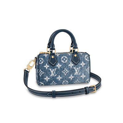 Wholesale Luxury Louis Vuitton Monogram Jacquard Denim Nano Speedy M81168 M81213