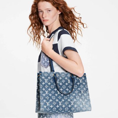 Alternative view of Wholesale Luxury Louis Vuitton Monogram Jacquard Denim Onthego Gm M59608