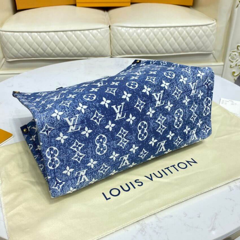 Wholesale Luxury Louis Vuitton Monogram Jacquard Denim Onthego Gm M59608 - Image 7