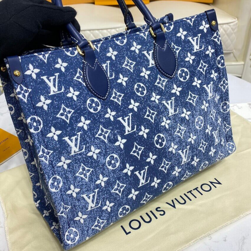 Wholesale Luxury Louis Vuitton Monogram Jacquard Denim Onthego Gm M59608 - Image 8