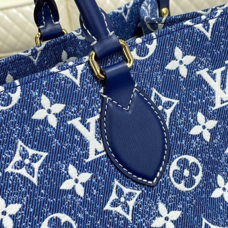 Wholesale Luxury Louis Vuitton Monogram Jacquard Denim Onthego Gm M59608 - Image 10