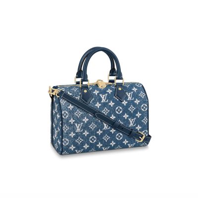 Wholesale Luxury Louis Vuitton Monogram Jacquard Denim Speedy Bandouliere 25 M59609