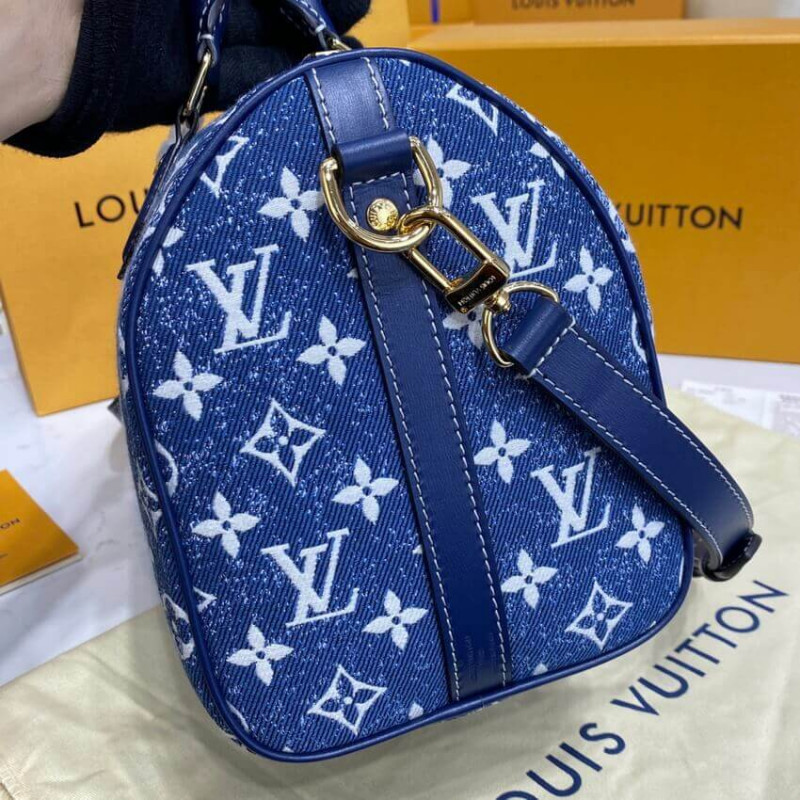 Wholesale Luxury Louis Vuitton Monogram Jacquard Denim Speedy Bandouliere 25 M59609 - Image 8