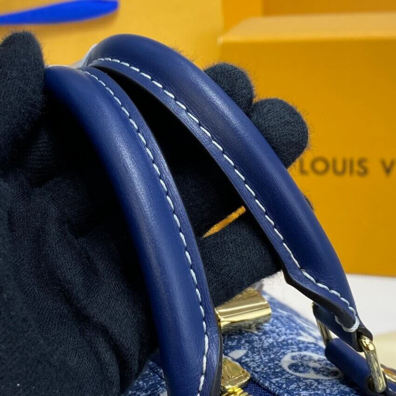 Wholesale Luxury Louis Vuitton Monogram Jacquard Denim Speedy Bandouliere 25 M59609 - Image 9
