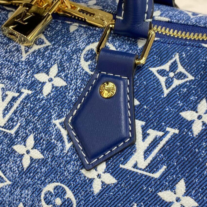 Wholesale Luxury Louis Vuitton Monogram Jacquard Denim Speedy Bandouliere 25 M59609 - Image 10