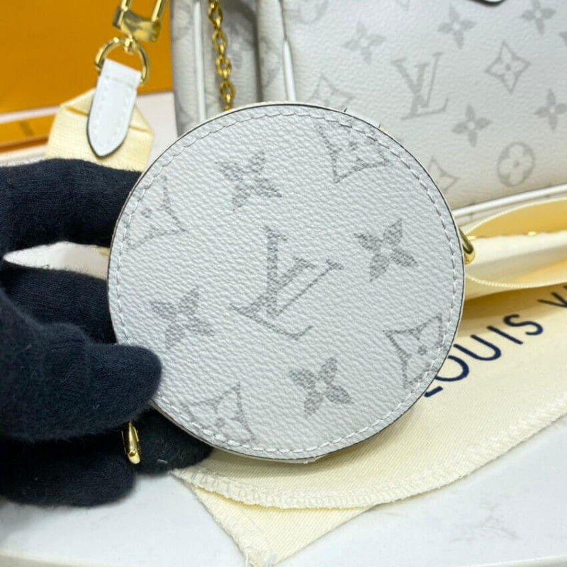 Wholesale Luxury Louis Vuitton Monogram Multi Pochette Accessoires White - Image 12