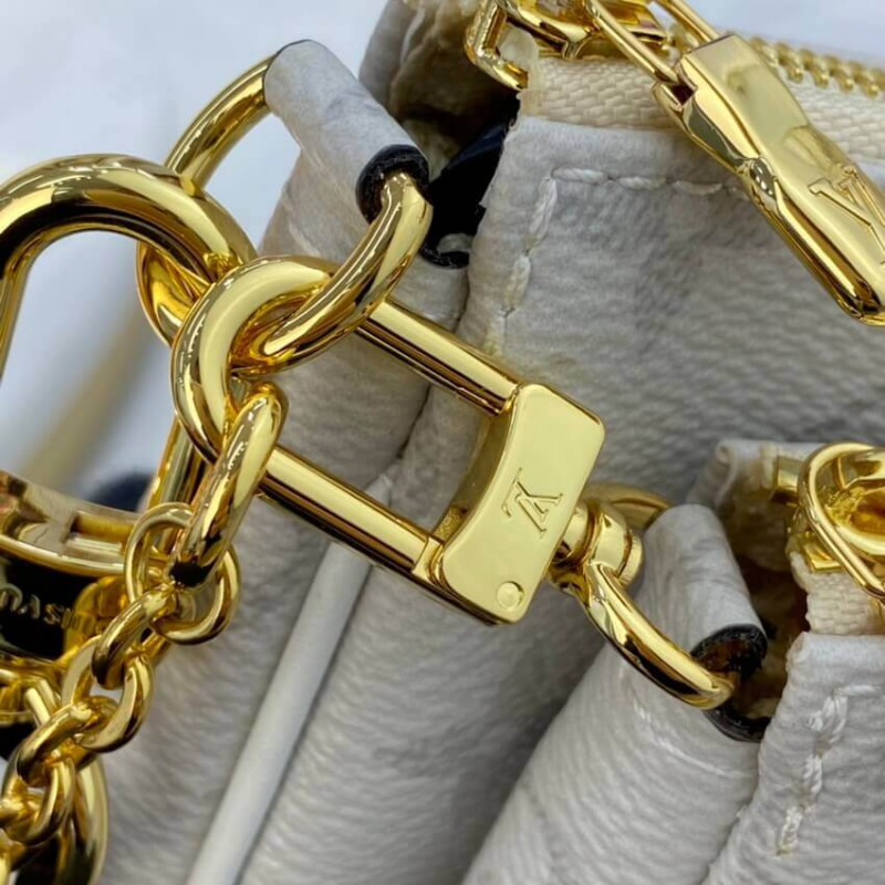 Wholesale Luxury Louis Vuitton Monogram Multi Pochette Accessoires White - Image 14