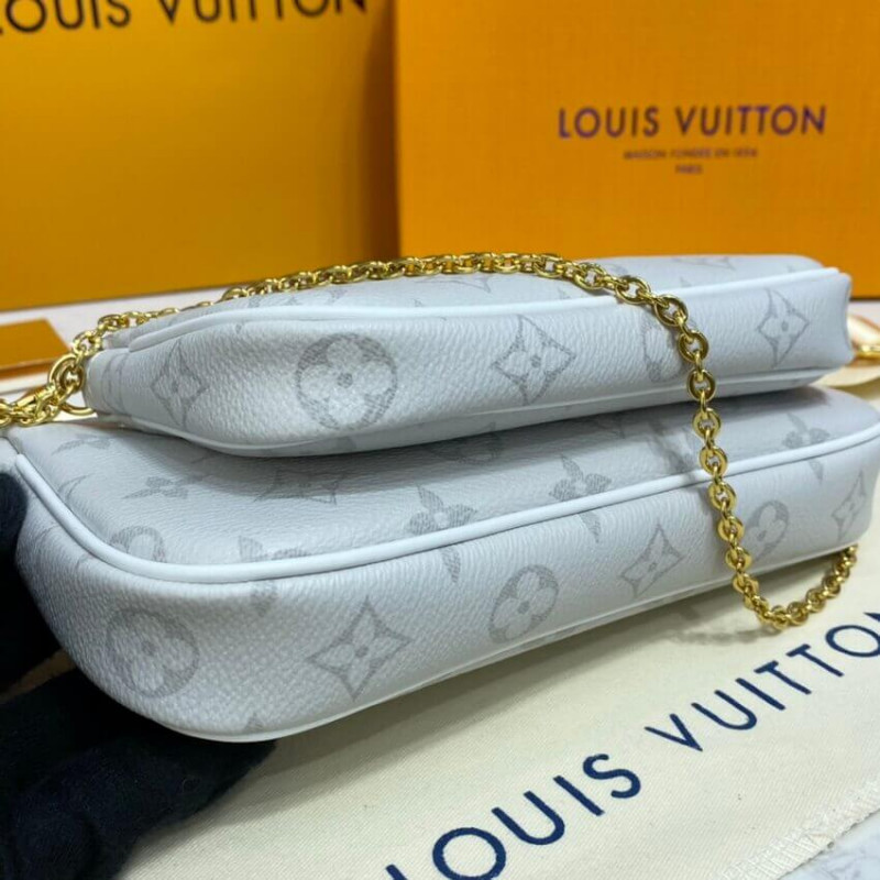 Wholesale Luxury Louis Vuitton Monogram Multi Pochette Accessoires White - Image 8