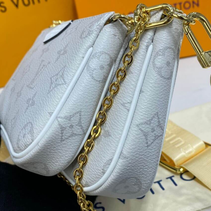 Wholesale Luxury Louis Vuitton Monogram Multi Pochette Accessoires White - Image 10