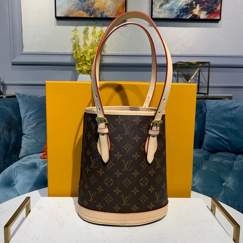 Wholesale Luxury Louis Vuitton Monogram Petit Bucket M42238 - Image 4