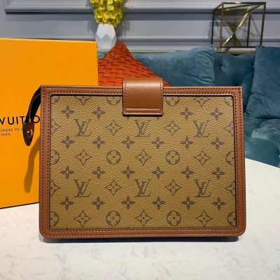 Alternative view of Wholesale Luxury Louis Vuitton Monogram Reverse Canvas Dauphine Clutch M44178