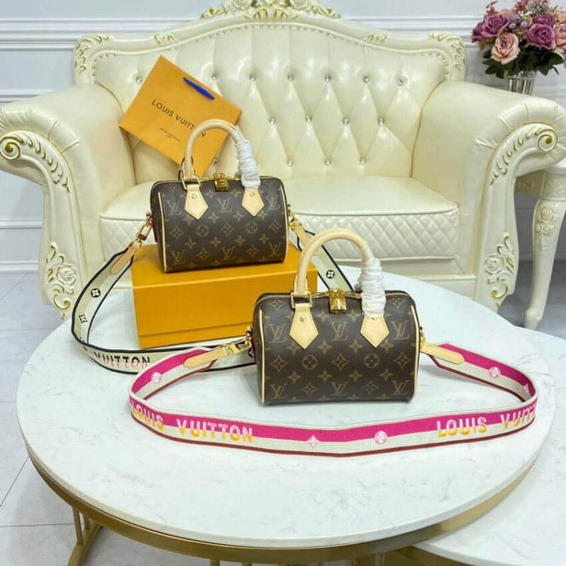 Wholesale Luxury Louis Vuitton Monogram Speedy Bandouliere 20 M45948 Fuchsia - Image 18