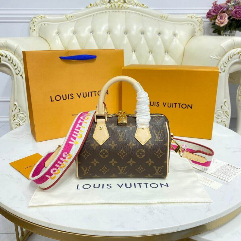 Wholesale Luxury Louis Vuitton Monogram Speedy Bandouliere 20 M45948 Fuchsia - Image 4