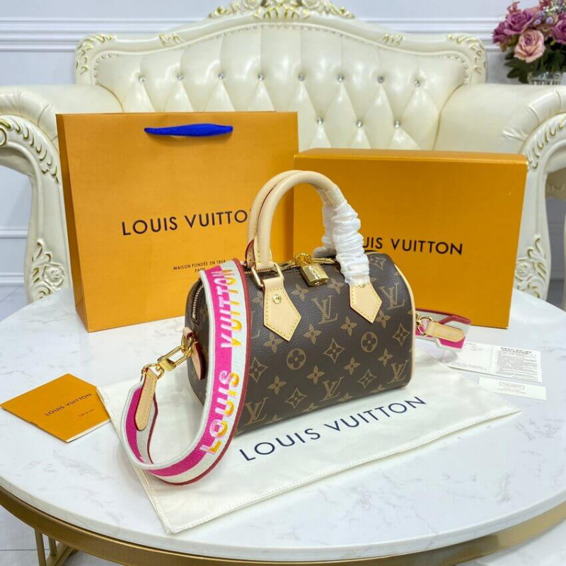 Wholesale Luxury Louis Vuitton Monogram Speedy Bandouliere 20 M45948 Fuchsia - Image 5