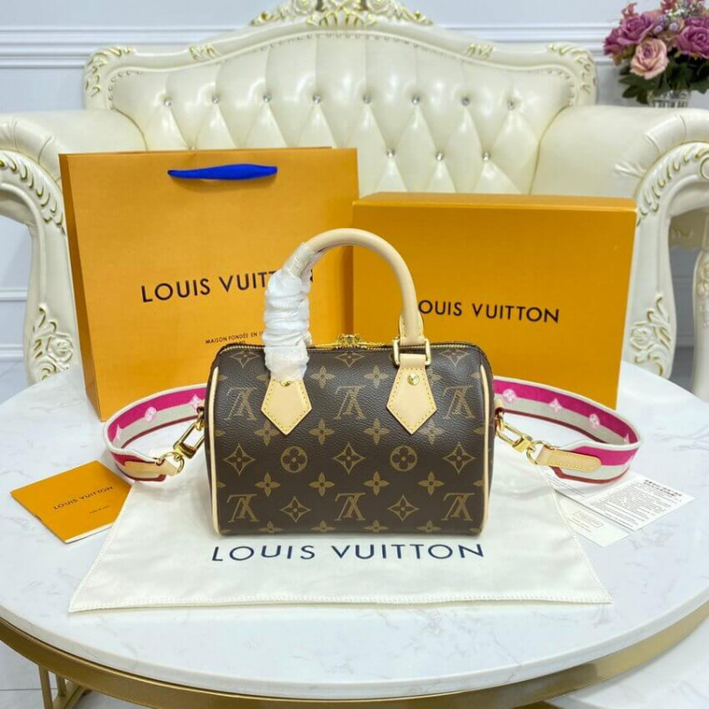 Wholesale Luxury Louis Vuitton Monogram Speedy Bandouliere 20 M45948 Fuchsia - Image 6