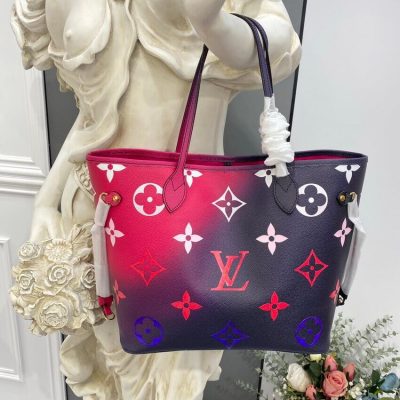 Alternative view of Wholesale Luxury Louis Vuitton Neverfull Mm M20511 Midnight Fuchsia