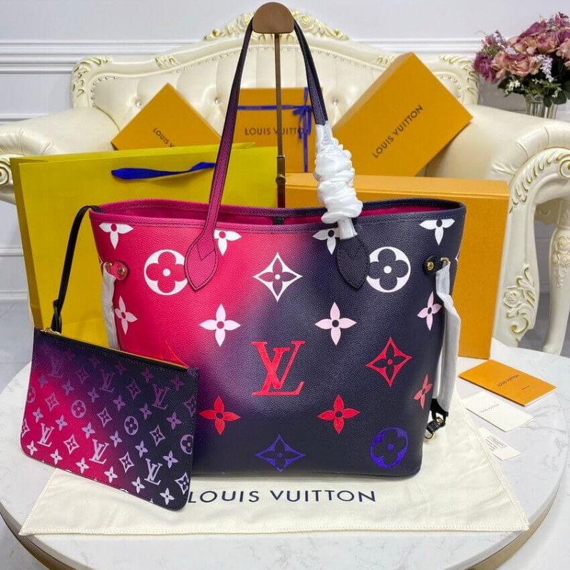 Wholesale Luxury Louis Vuitton Neverfull Mm M20511 Midnight Fuchsia - Image 3