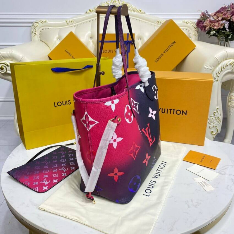 Wholesale Luxury Louis Vuitton Neverfull Mm M20511 Midnight Fuchsia - Image 4