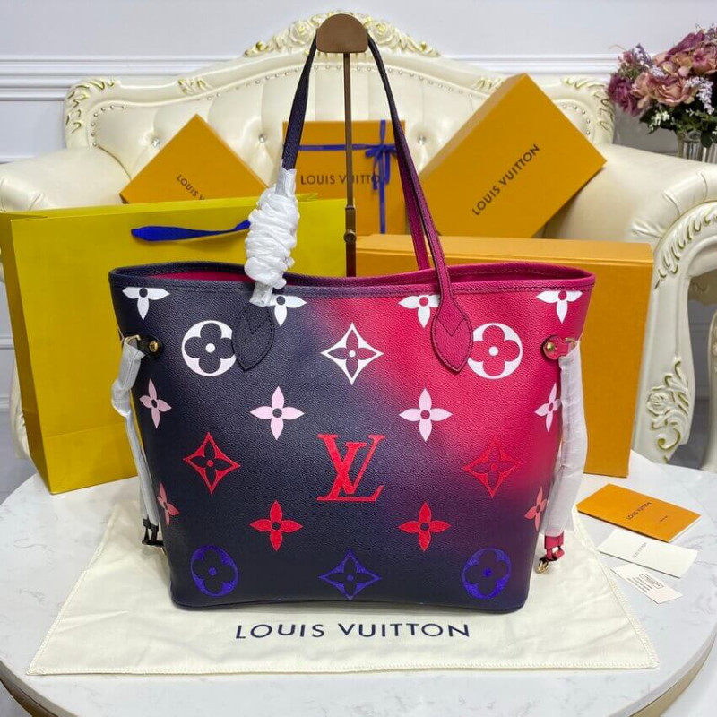 Wholesale Luxury Louis Vuitton Neverfull Mm M20511 Midnight Fuchsia - Image 5