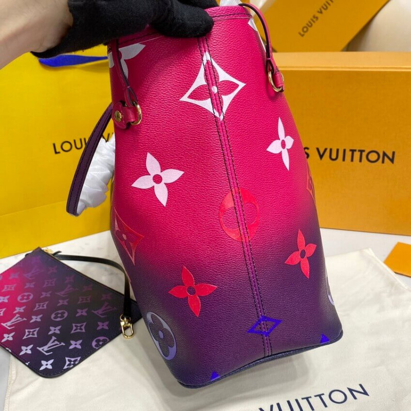Wholesale Luxury Louis Vuitton Neverfull Mm M20511 Midnight Fuchsia - Image 9
