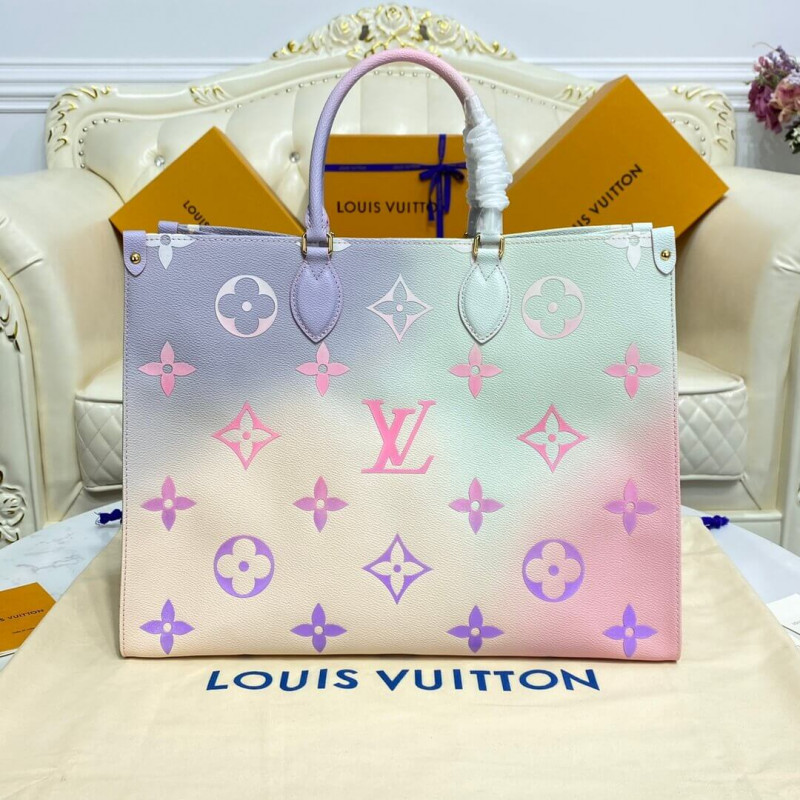Wholesale Luxury Louis Vuitton Onthego Gm M46076 Sunrise Pastel - Image 4