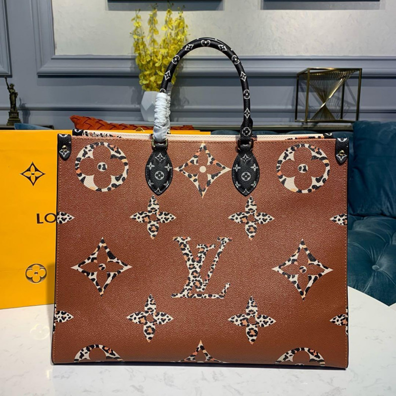 Wholesale Luxury Louis Vuitton Onthego M44675 Ivory/Havana Beige - Image 4