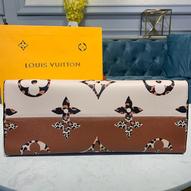 Wholesale Luxury Louis Vuitton Onthego M44675 Ivory/Havana Beige - Image 5