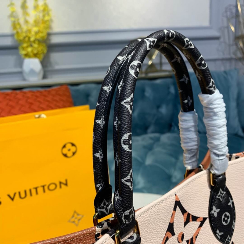 Wholesale Luxury Louis Vuitton Onthego M44675 Ivory/Havana Beige - Image 7