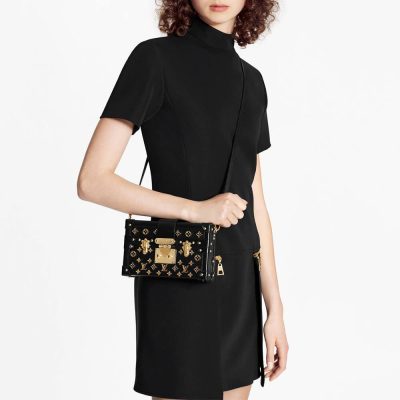 Alternative view of Wholesale Luxury Louis Vuitton Petite Malle Monogram Metal Bag M57817