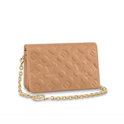 Wholesale Luxury Louis Vuitton Pochette Coussin M80818 Camel Brown