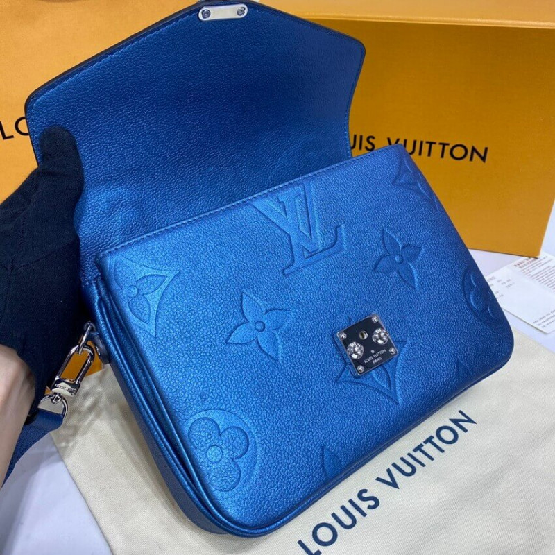 Wholesale Luxury Louis Vuitton Pochette Metis M59211 Navy Nacre - Image 14