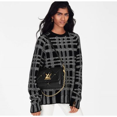 Alternative view of Wholesale Luxury Louis Vuitton Sheepskin Leather Twist Mm M59029 Black