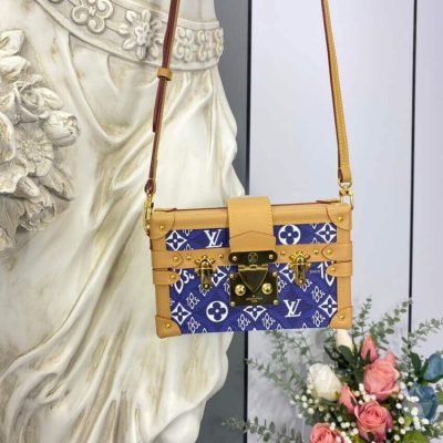 Wholesale Luxury Louis Vuitton Since 1854 Petite Malle M57212 Blue